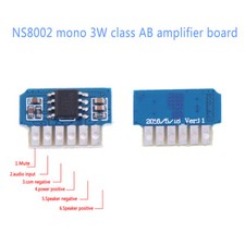 DC 3V 3.7V 5V class AB mono 3W mini amplifier...