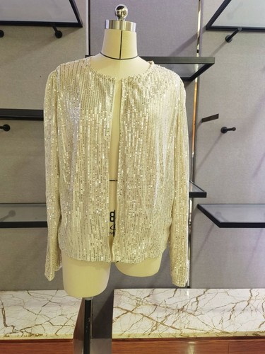 Women Sparkly Sequins Long Sleeve Open Cardigan Coat Jacket Party Tops PLUS SIZE - Picture 17 of 22
