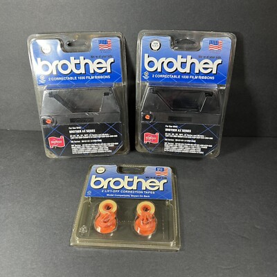 Brother Typewriter Supplies 2 Blk 1230 Correctable Ribbon/1 Pkg/2 3010 ...