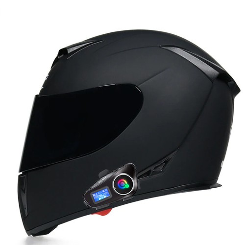 DOT Bluetooth Motorcycle Dual Lens Helmet With Installation Bluetooth Device - Picture 18 of 21