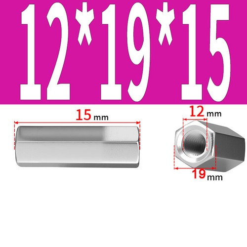 M3 M4 M5 M6 - M24 A2 EDELSTAHL SECHSKANT VERBINDER MUTTERN GEWINDESTANGENKUPPLUNGEN - Bild 64 von 88