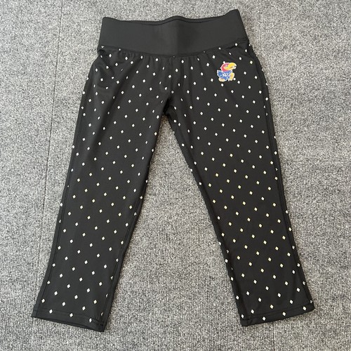Kansas Jayhawks KU Champion Womens Size Small Black Diamonds Leggings Yoga