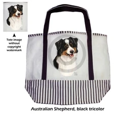 Australian Shepherd Canvas Tote Bag
