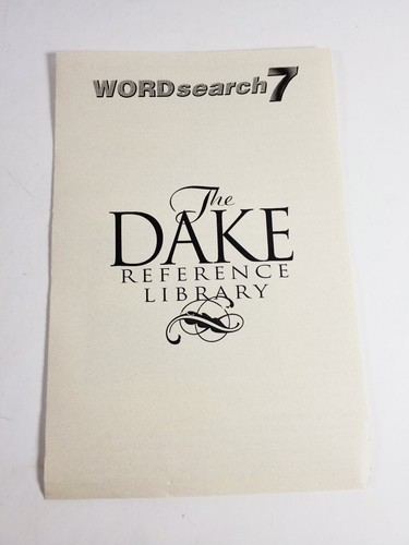 The Dake Reference Library WordSearch 7 CD-Rom Bible Word Search Windows XP - Picture 5 of 7