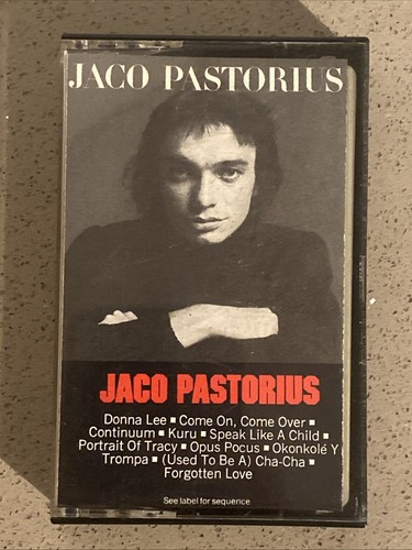 Jaco Pastorius - Self Titled 1976 Cassette - V RARE - Jazz Bass 1991 - Excellent - Foto 2 di 6