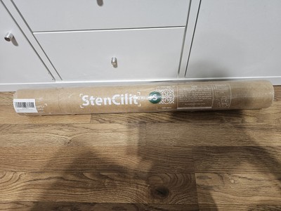 STENCILIT  SCANDI TILE 18 X 18 STENCIL FOR FLOORS WALLS FABRIC OR FURNITURE
