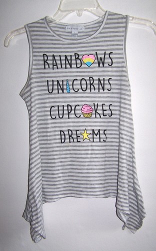 Side of Fries Size L Girl's Asymmetrical Hem Tank Top