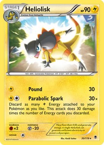 Heliolisk (30/119) [XY: Phantom Forces] Lightly Played Reverse Holofoil