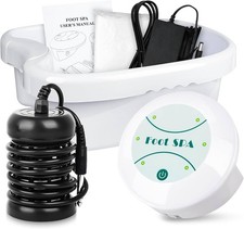  GKF Foot Bath Detox Machine with Basin, Home Use Ion Foot Spa, Relax  Refresh