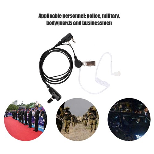 2-pinowy zestaw słuchawkowy rurowy Walkie Talkie Słuchawka do Baofe FY - Zdjęcie 7 z 9