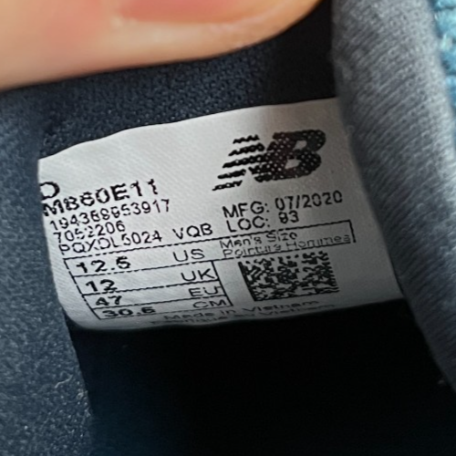 New Balance Fresh Foam 860v11 Herren Größe 12,5 Blau Laufen Wandern Schuhe Turnschuhe - Bild 9 von 10