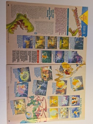 RARE 1994 SEGA VISIONS 4-PAGE LOT - Lunar, Dragon's Lair, Dune Sega CD