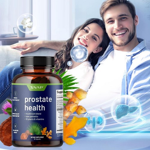 Salud de la próstata - Mezcla de hongos + Saw Palmetto + 10 vitaminas vegetales 90 cápsulas - Imagen 5 de 12