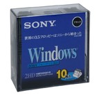 SONY 2HD Floppy Disk for DOS/V Windows Format 3.5 inch Black 10 Discs 10MF2HDQDV