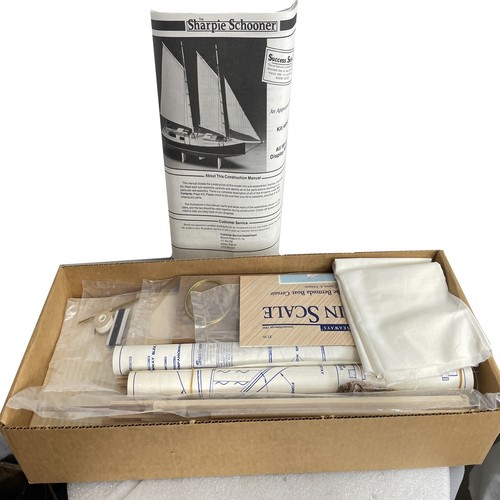 NEW Vintage The Sharpie Schooner Midwest Products Wood Model Ship Boat No Tariff - Picture 2 of 8