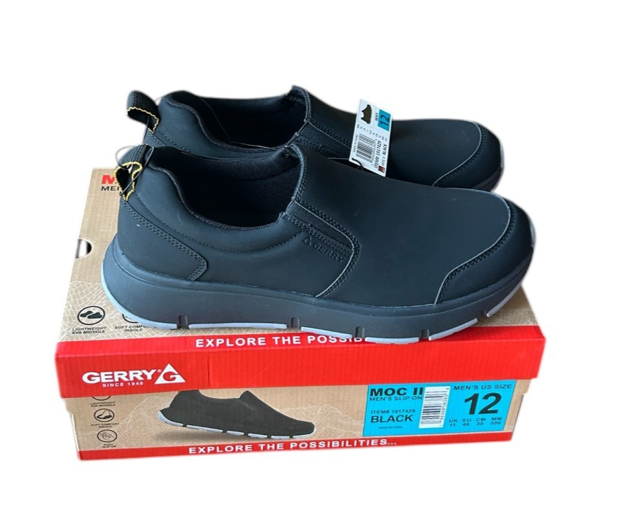 Gerry Men\'s Size 14 Moc II Slip On Shoes, Black, New in Box Gerry MOC II Men main image 2