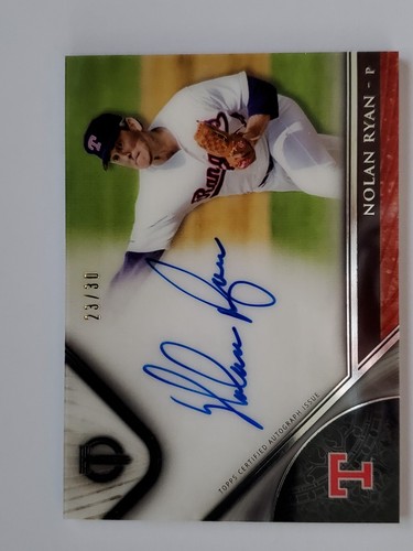 NOLAN RYAN AUTO 2017 TOPPS TRIBUTE 23/30 # TA-NR MINT OR BETTER - Picture 1 of 4
