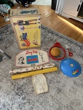 ☆Vintage 1983 Larry Bird Lil Sport Ohio Art Basketball Set Complete In Box☆