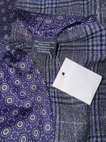 Abrigo Deportivo Colección Tailorbyrd Hombre 48L Gris Cuadros (Alterado) - Imagen 8 de 13