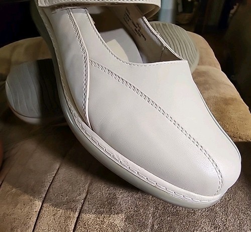 Scarpe da passeggio PG Lite da donna in pelle Mary Jane comode tortora taglia 9,5 B - Foto 13 di 13