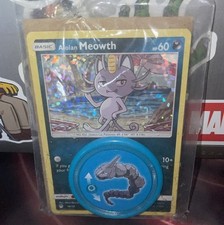 Meowth 10/12 McDonalds 2019 Holo Promo Pokemon Card & ONIX  battle disc NEW