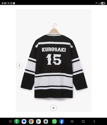 BLEACH Ichigo Kurosaki Hockey Trikot - BoxLunch Exclusive Größe XL - Bild 2 von 13