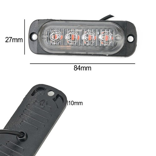 Lens Working Light Accessories Replacement Kit Red 4LED Car Truck Working Lamp - Picture 4 of 23