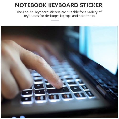 2 Sheets Clavier Stickers Autocollants Ordinateur Clé D'ordinateur Portable - Photo 9/12