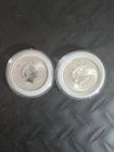 2x 2014 Great White Shark Perth Mint Australia-0.999 Silver 1/2 Oz Coin #177