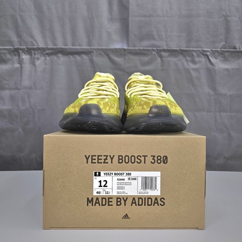 adidas Yeezy Boost 380 Hylte Yellow Colorway FZ4990 w/2 Laces Men's 12 NEW w/Box - Picture 4 of 13