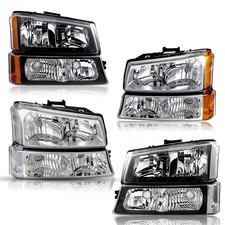 4pcs For 2003-2006 Chevy Silverado 1500 2500 3500 Headlights Assembly Sets 4pcs For 2003-2006 Chevy Silverado 1500 2500 3500 Headlights Assembly Sets
