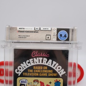 NES Nintendo CLASSIC CONCENTRATION - WATA GRADED 9.6 A! NEW & Factory Sealed!