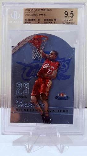 2003-04 Fleer Mystique Die-Cut LeBron James ROOKIE /600 #99 BGS 9.5 GEM MINT
