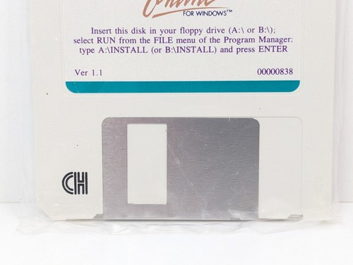 America Online AOL 3.5” Floppy Disk Ver 1.1 Windows PC Original Installer 1993 - Picture 3 of 24