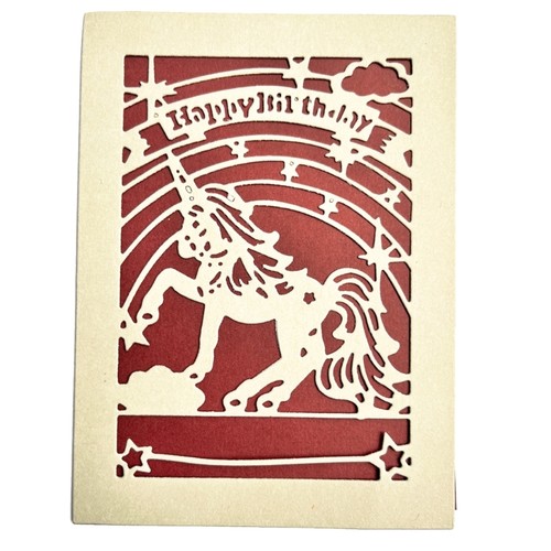 Carbon Steel Cutting Dies Rectangle Happy Birthday Horse Metal Die Cuts Stencils - Picture 5 of 6