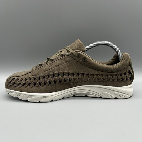 2017 Nike Mayfly Woven 833132-200 Olive Green Mens Uk 8 Sneakers Shoes Trainers - Picture 3 of 9