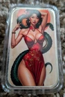 Bullion Baddies Colorized Sexy Asian .999 Silver 1ozt. 2in x 1.25in Art Bar