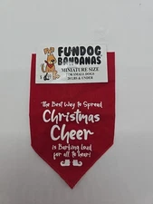 FunDog Bandana Holiday Theme Miniature Size For Small Dog 20lbs & Under .36777