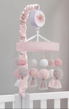 Lambs Ivy Baby Crib Mobile Musical Girls Rule The World Collection