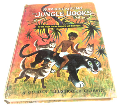 The Jungle Book by Rudyard Kipling Golden Classic Hardcover 1963 ALL STORIES !