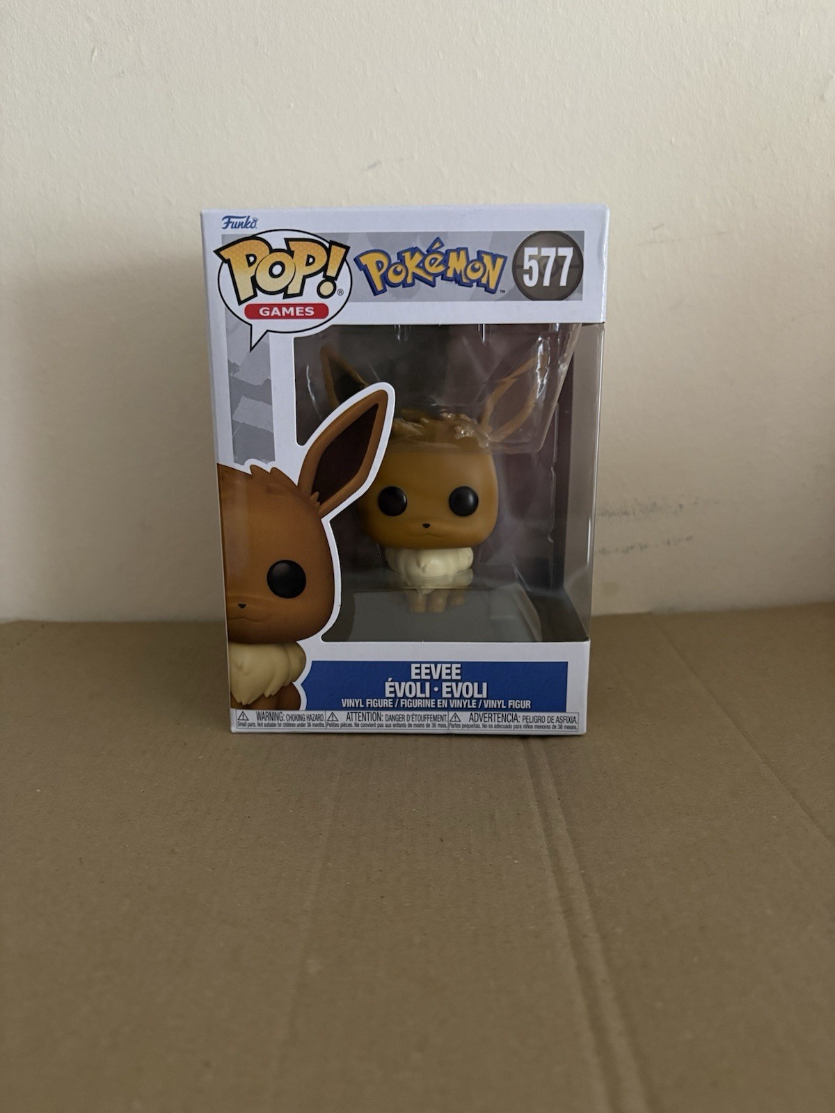 Figura Funko Pop Eevee Pokemon Edición Estándar 577 TOTALMENTE NUEVA EN CAJA