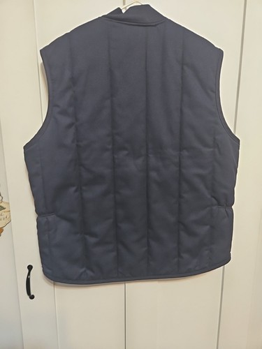 Red Kap Vest Quilted Blue Work Uniform Vest With Pockets Size XL Regular 44 Reg - Picture 9 of 14