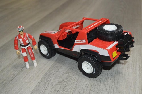 1984 Funskool 100% Complete ( MRF Racing Jeep ) W/Spare Tire & Gas Cans ! - Picture 2 of 11