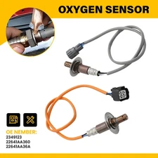 2pcs Front&Rear O2 Oxygen Sensor For 06-2009 Subaru Legacy 2.5L H4 Non-Turbo EOU