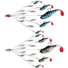 Umbrella Fishing Rig 5 Arms Alabama Rig Kit with Weedness Bait Lure Jigs Boat...