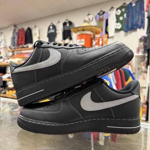 Size 11 - Nike Air Force 1 '07 Low Black Wolf Grey - Picture 3 of 9