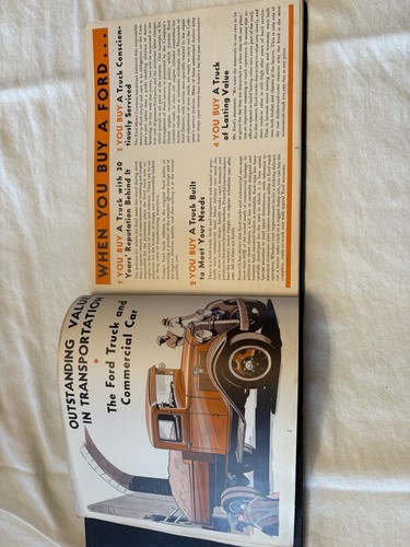1934 The New Ford Truck Dealer Album V8 Pickup Truck Delivery Nice Original Rare - Picture 5 of 18