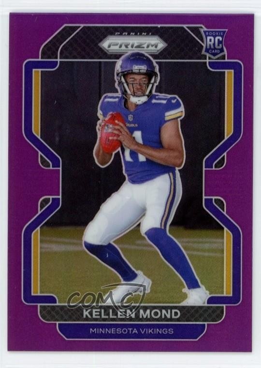 2021 Panini Prizm Rookie Purple Prizm 18/125 Kellen Mond #351 Rookie RC 1u5y