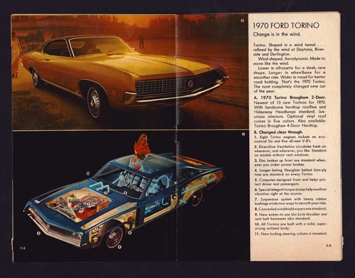 1970 Ford Buyer's Guide Dealer Car Sales Brochure Mustang Thunderbird Torino - Picture 5 of 11