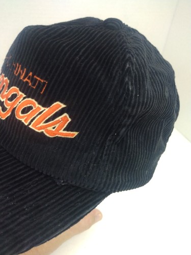 Vintage Cincinnati Bengals Hat Sports Specialties Corduroy Script 80s SnapBack - Picture 13 of 20